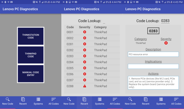 Lenovo PC Diagnostics App