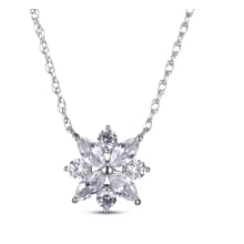 Product image of Marquise & Round-Cut White Lab-Created Sapphire Necklace