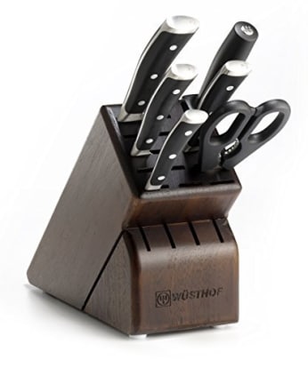 Product Image - Wüsthof Classic Ikon 7-Piece Walnut Block Knife Set