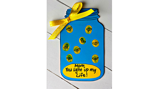 Firefly card that says "you light up my life"
