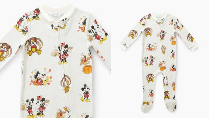 Disney Thanksgiving-themed PJs