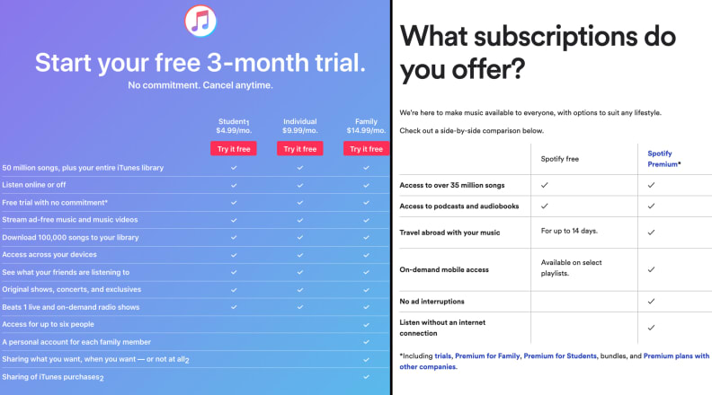 quality spotify vs apple music