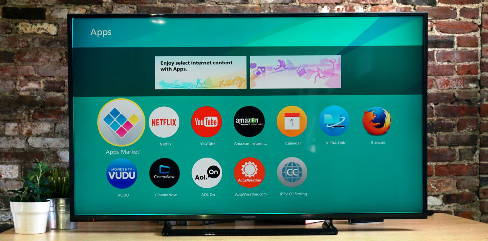 Panasonic TC-50CX600U Smart Platform Main Menu