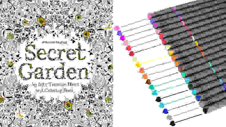 A photo of the Secret Garden: An Inky Treasure Hunt and Coloring Book.