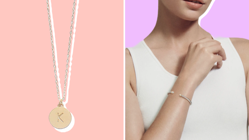 Collage of jewelry sold at Nordstrom.