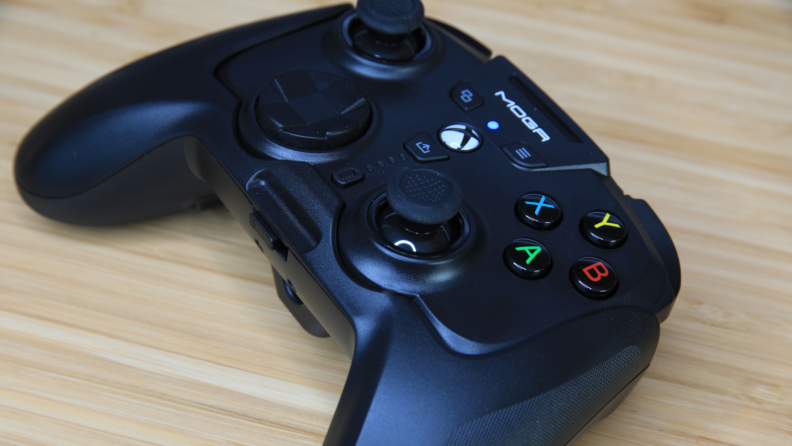 The PowerA MOGA XP-ULTRA controller in black.