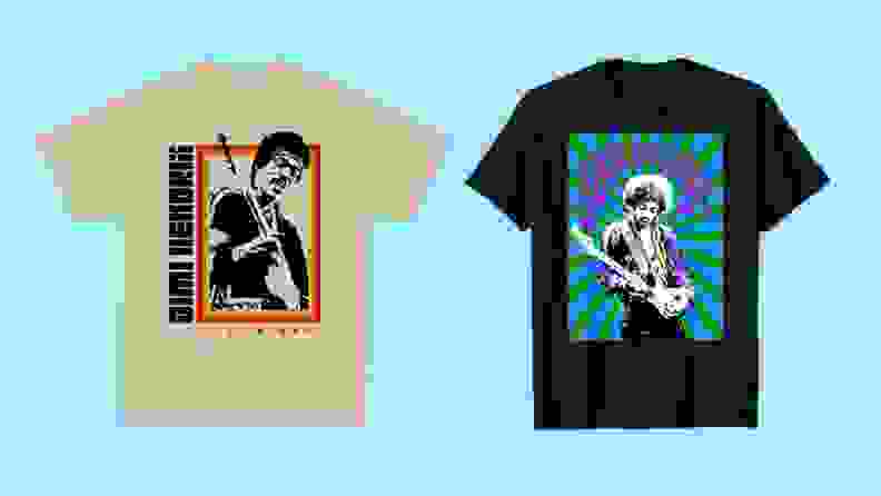 two jimi hendrix t shirts