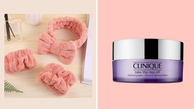 A spa set and Clinique’s Take the Day Off cleansing balm
