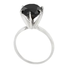 Product image of Pompeii 3ct Black Diamond Solitaire Engagement Ring