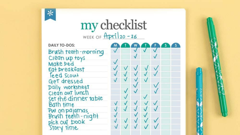 Erin Condren checklist