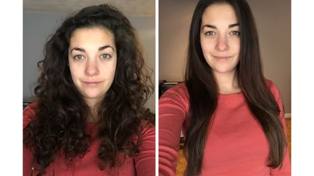 This top-selling Sephora thermal hair brush by Amika straightens my hair in half the time