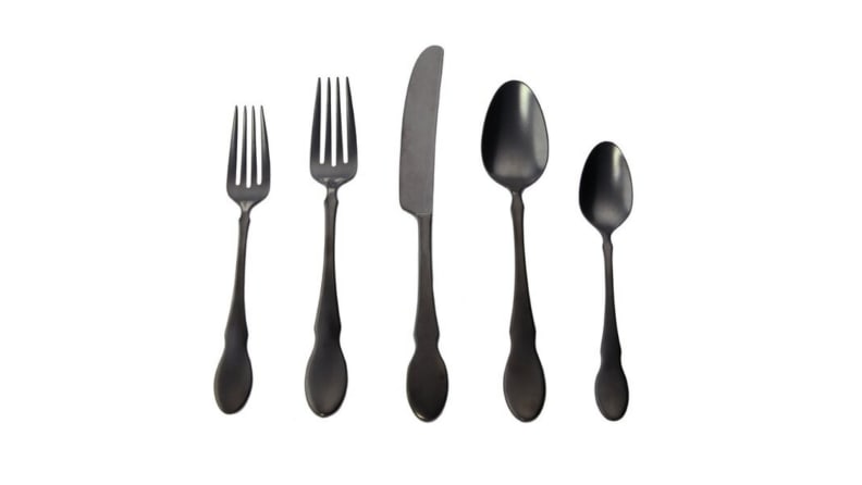 Aero Black Flatware 5-Piece Place Setting + Reviews