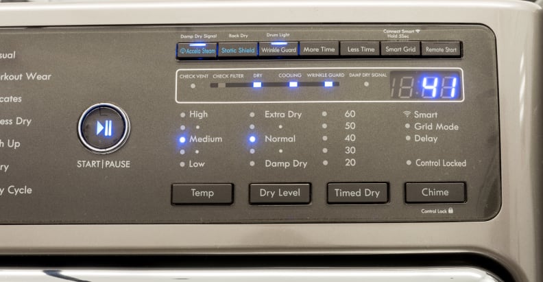 This dryer offers numerous options on laundry day