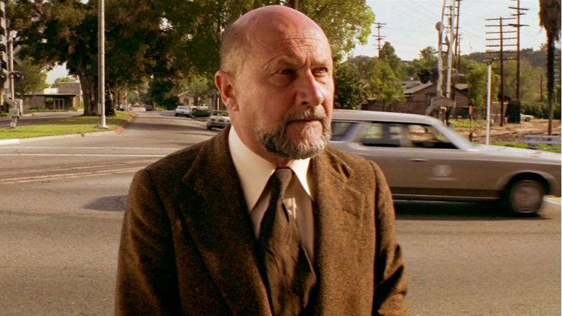 Doctor Samuel Loomis from the 1978 film Halloween. Donald Pleasence in a tweed jacket.