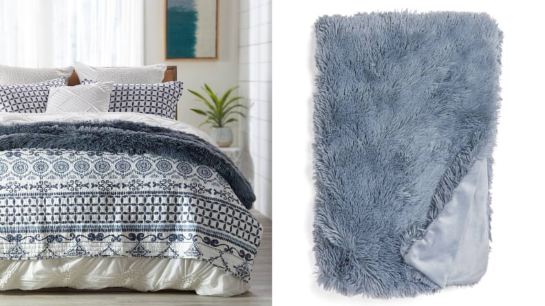 Nordstrom At Home Faux Fur Throw
