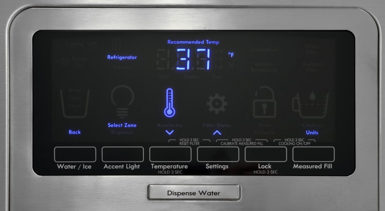 The Kenmore Elite 51773's controls are responsive, but require some digging to access all the features.