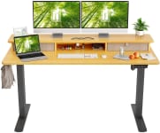 Product image of Fezibo Standing Desk with Upper Double Drawers