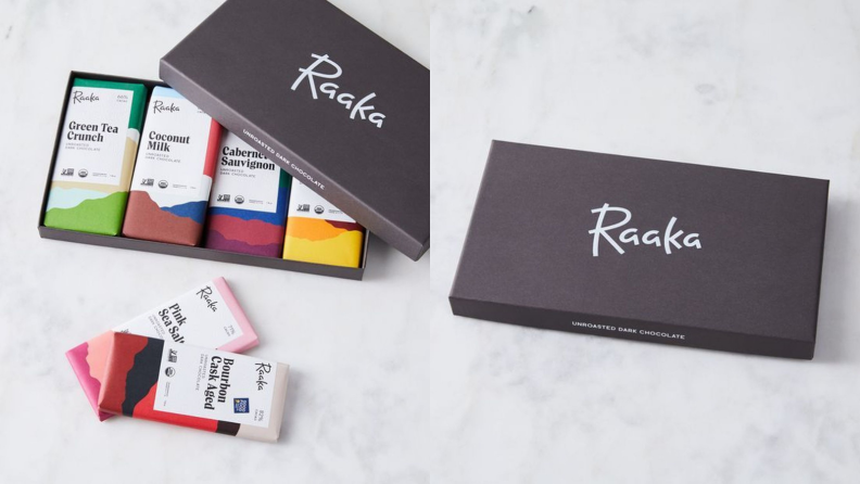 Raaka offers a lovely collection of chocolate.