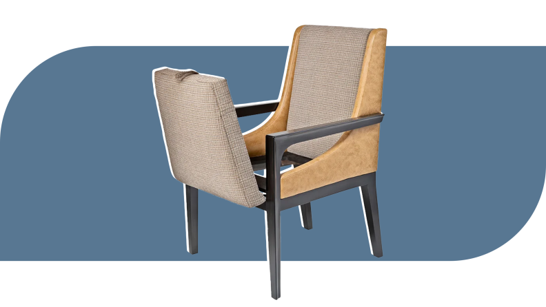 Samuelson armchair with seat storage.