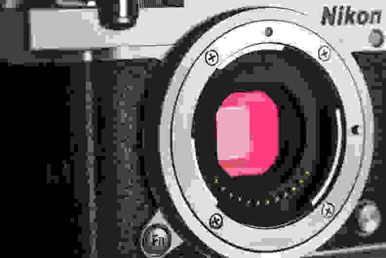 A close-up photo of the Nikon 1 J5.