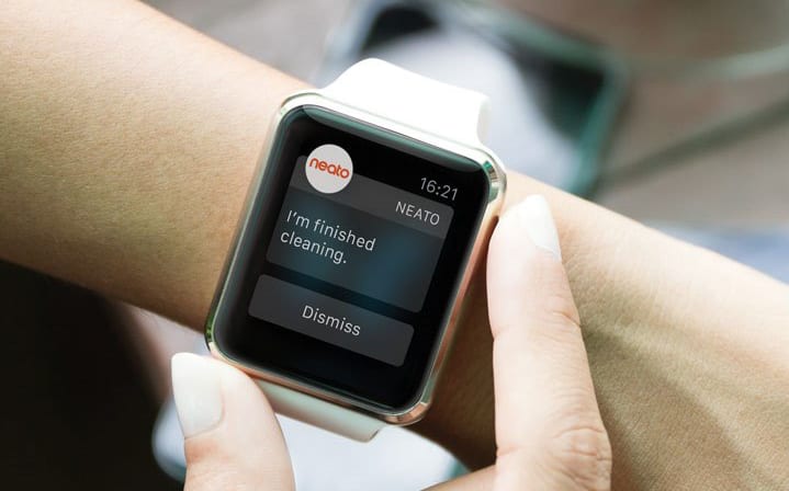 The Neato Apple Watch app allows you to get notifications about your robot vacuum.