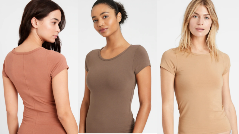 essential tee in different tones