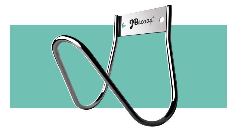 Product shot of the JBscoop Garden Hose Holder.