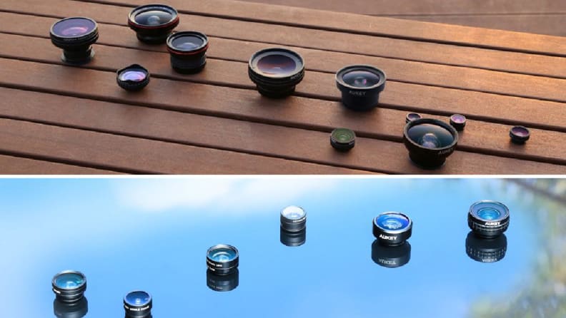 The Aukey phone lens kit is a cheap way to try clip-on lenses for your iPhone.