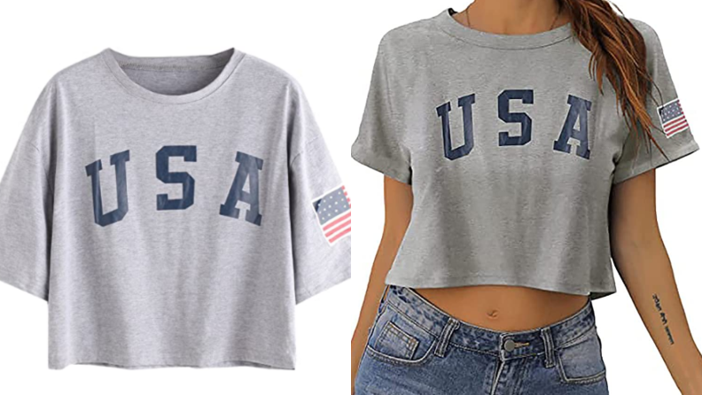 SweatyRocks USA crop top