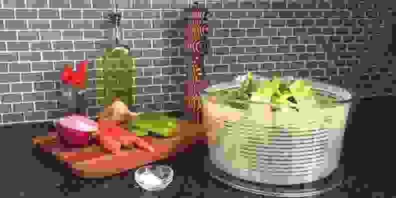 A photo of the OXO Good Grips Salad Spinner.
