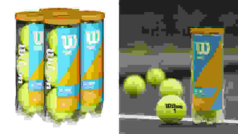 The Wilson Prime All Court 4-pack tennis balls.