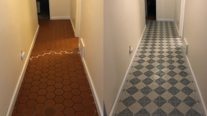 Stencil painting areas of your home, like your hallway, can upgrade your home design