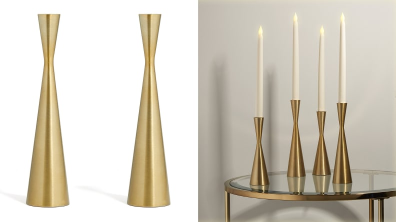 LampLust Brass Candle Holders