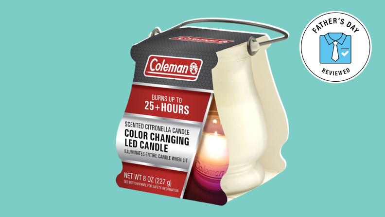 Best Lawn and Garden Father's Day gifts: Coleman Color Changing LED citronella candle