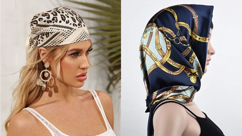 Related image  Head scarf, Silk headscarf, Head scarf tying