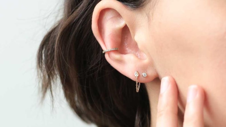 Stack up these cute ear cuffs for some serious bling.