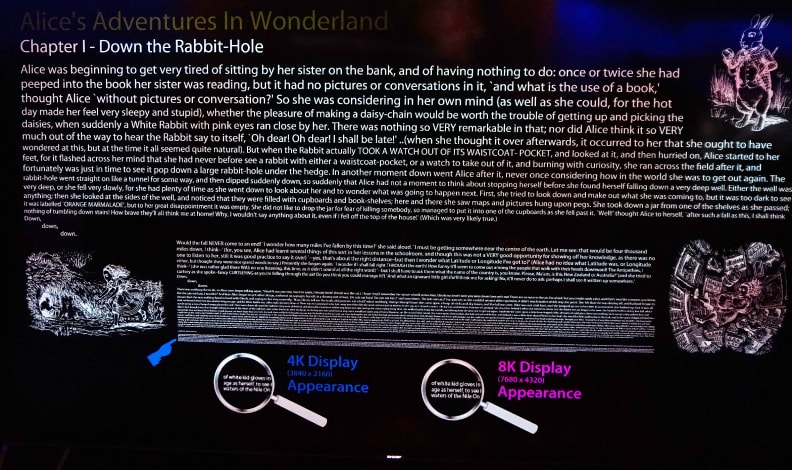 Sharp Beyond 4K Ultra HD resolution chart