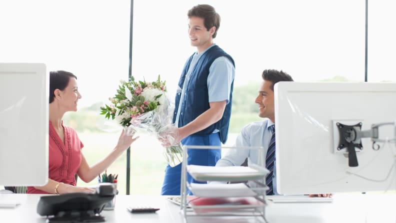 If you plan to buy a flower subscription or you want to have flowers delivered, you'll need to purchase them someplace else.