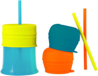  bblüv Küp Silicone Toddler Straw Sippy Cup - 4-in-1 Durable  Spill Proof Cups for Kids, Travel Transition Training Cups for Babies,  Includes Food Grade Lid and Straw - (Aqua) : Baby