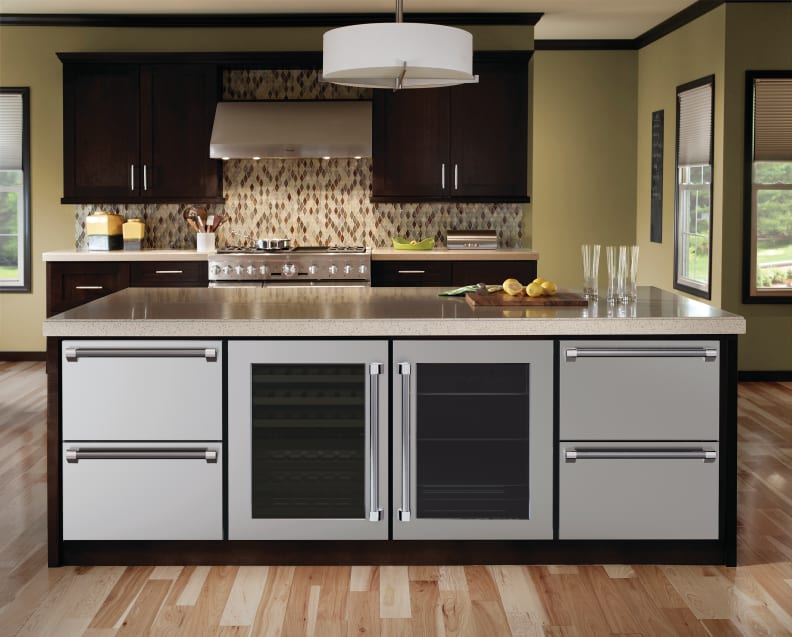 Undercounter refrigeration from Thermador installed in a kitchen