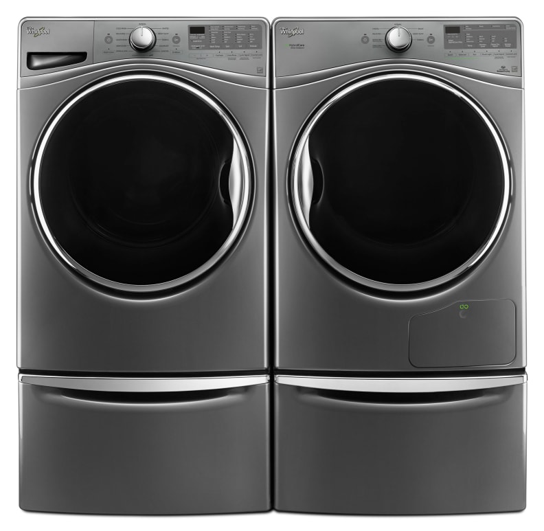 Whirlpool Closet Depth Washer and Heat Pump Dryer