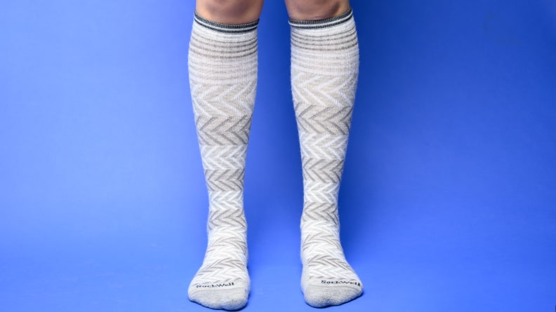 Footless Compression Socks 20-30mmhg for Leg Support, Shin Splint, Pain  Relief, Swelling, Varicose Veins, Maternity, Travel - China Calf Guard and  Sports Guard price