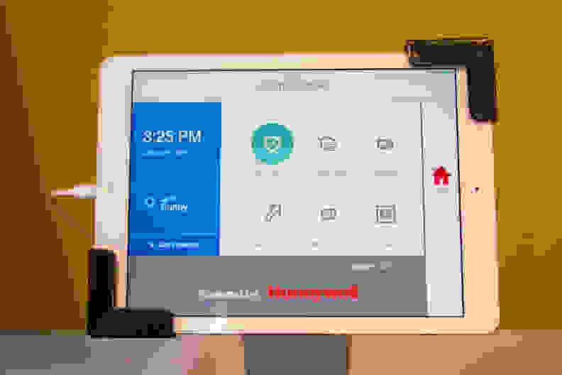 The Honeywell Lyric security app running on an iPad