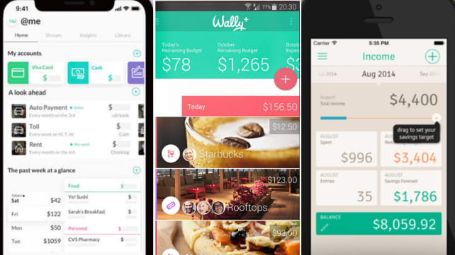 Wally app screenshots