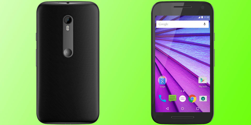 The new 2015 Motorola Moto G smartphone