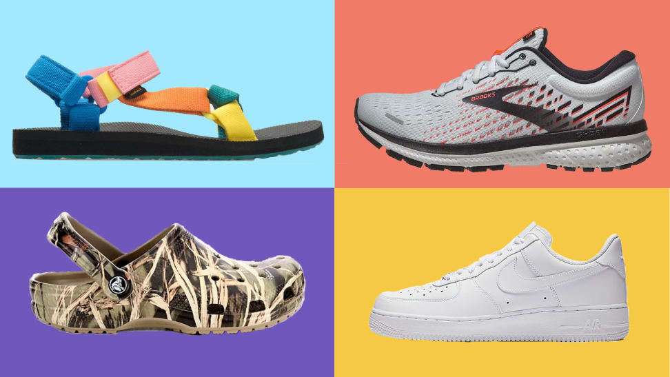 Teva, Brooks,  Crocs and Nike shoes