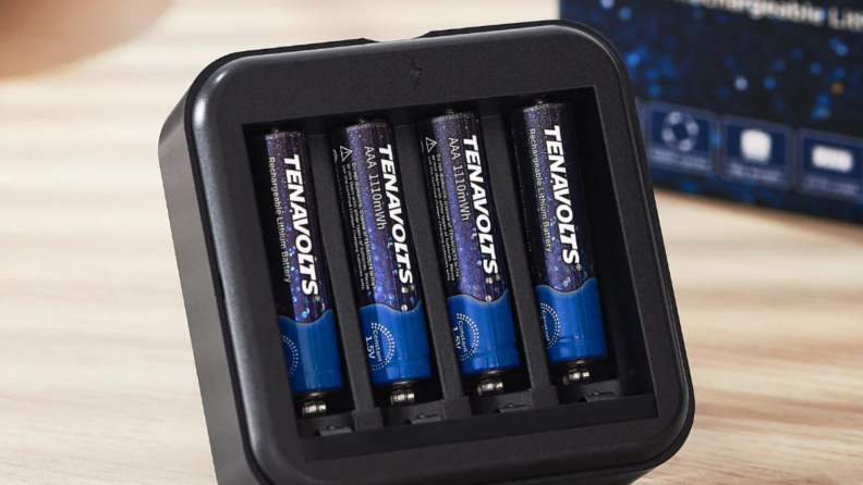 Tenavolts rechargeable AA batteries.