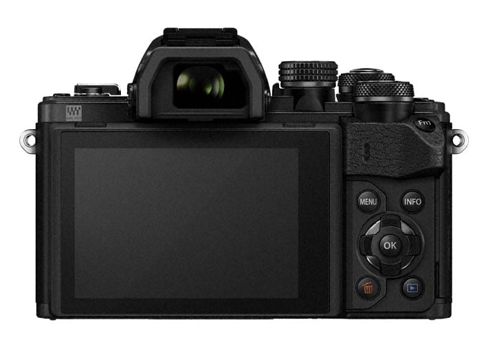 A manufacturer render of the Olympus OM-D E-M10 mk II.