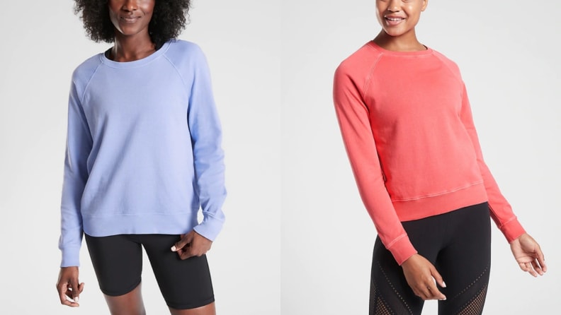 Multiple reviewers say they own several of these comfy sweatshirts.