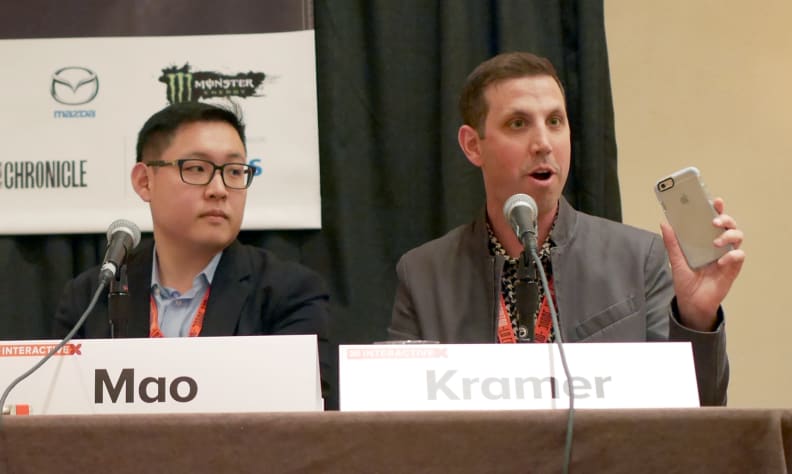 William Mao from YouTube and Mark Kramer from PAC-12 Networks speaking at SXSW 2015